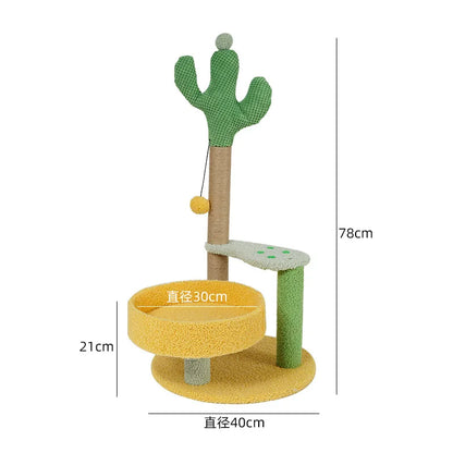 Cozy Cat Tower Sisal Scratching Post Three Tier Condo