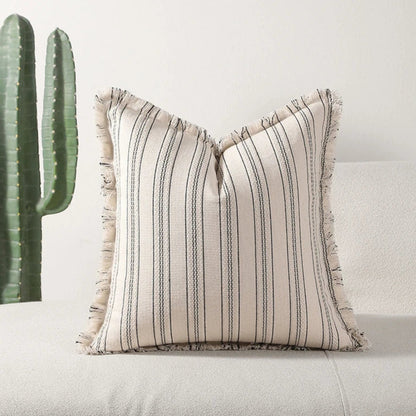 Nordic Pattern Embroidered Throw Pillow Cover - Luxicro