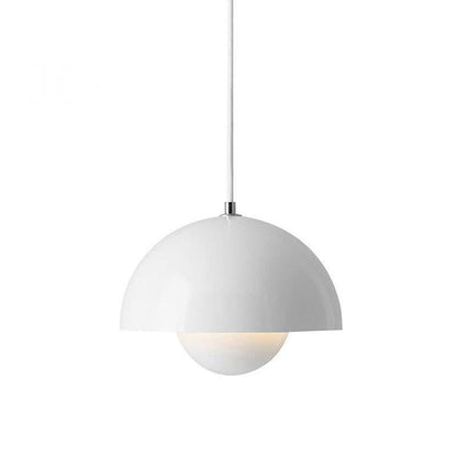 Contemporary Silver LED Hanging Lamp