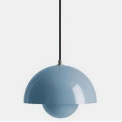 Contemporary Silver LED Hanging Lamp