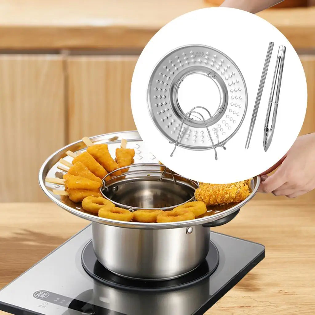 Easy Clean Oil Strainer Tray Kitchen Rack - Luxicro