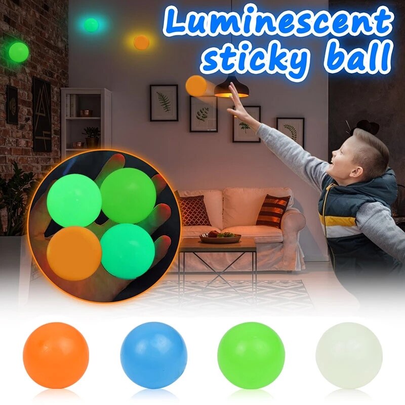 Glow in Dark Bouncing Balls for Kids