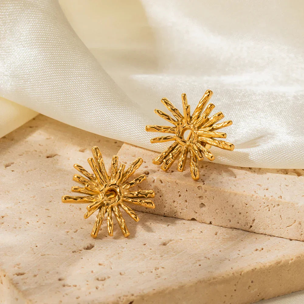 Tiny Glitter Ball Stud Earrings