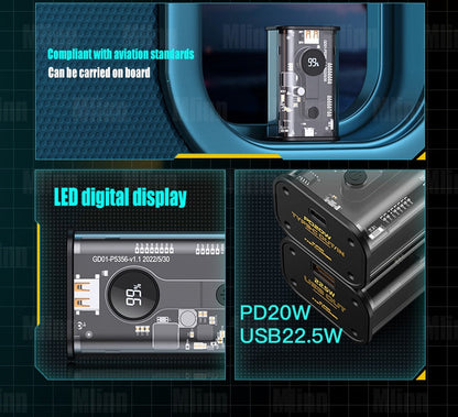 Clear LCD Portable Power Bank