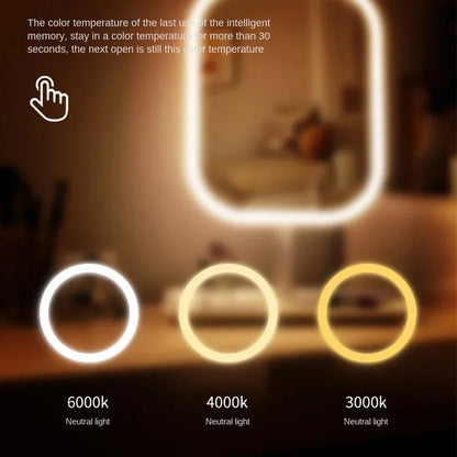 Stylish LED Makeup Mirror with Dimmable Light