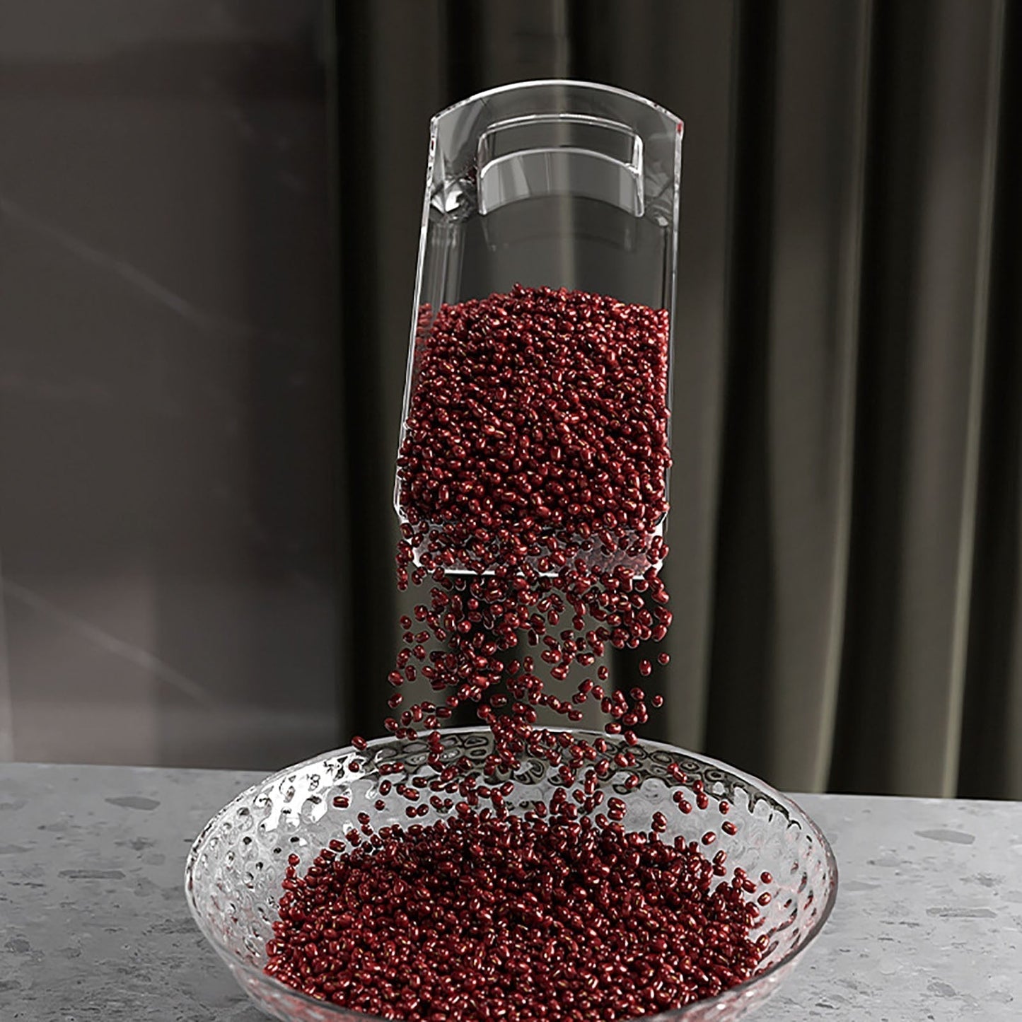 Simple 6-Section Spinning Food Storage Bin