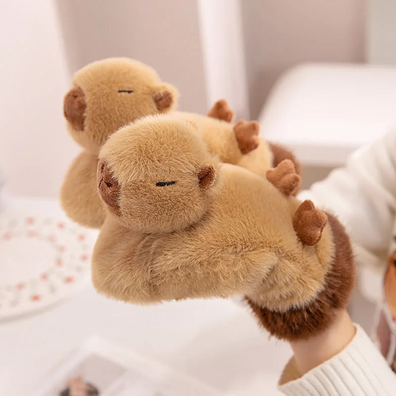 Cozy Cartoon Character Fleece Gloves
