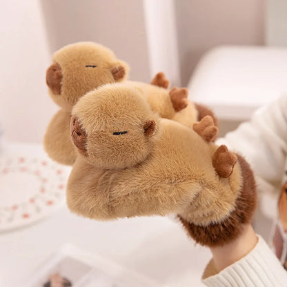 Cozy Cartoon Character Fleece Gloves