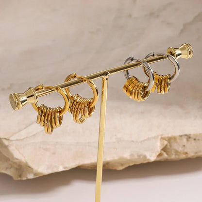 Dainty Twist Drop Spiral Earrings - Luxicro