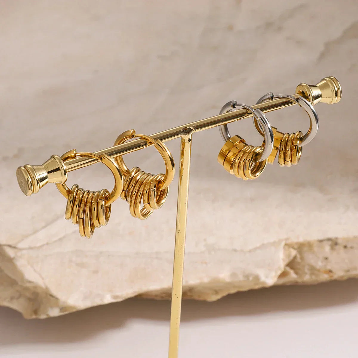 Dainty Small Twisted Love Earrings - Luxicro