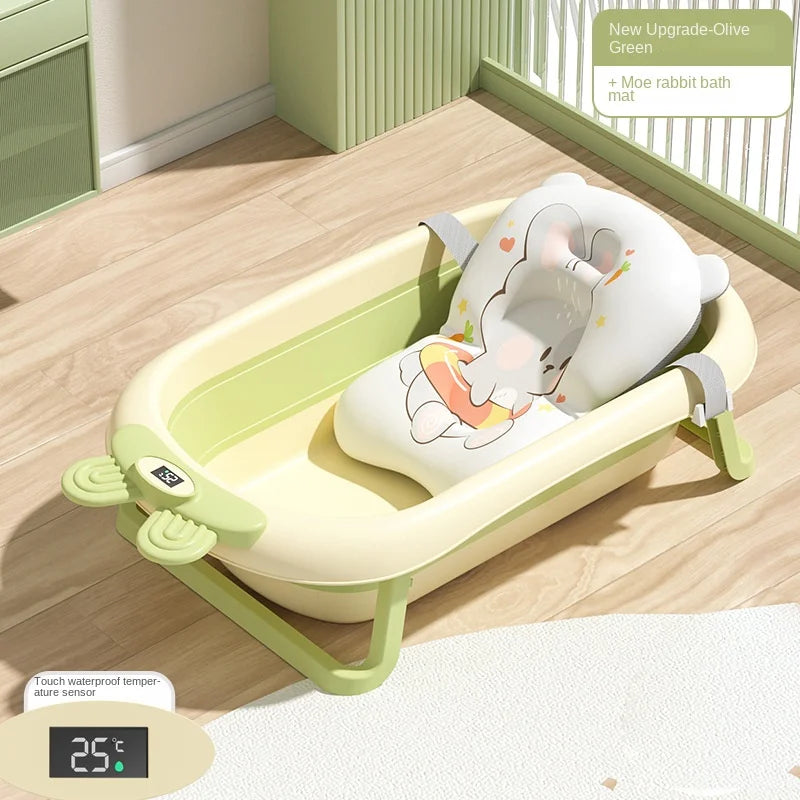 Compact Baby Bathtub with Digital Temperature Control