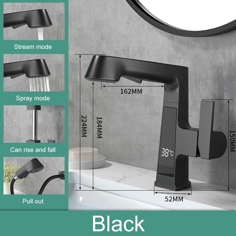 Modern Digital Temperature Smart Faucet - Luxicro