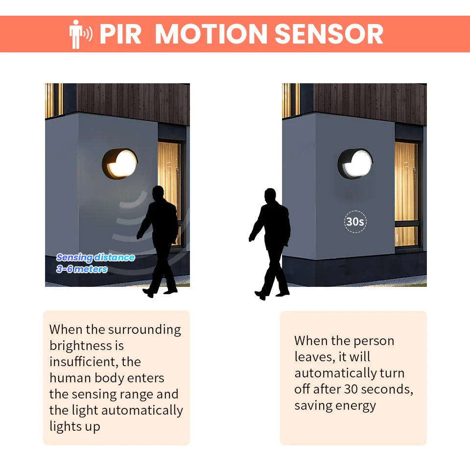 Automatic Motion LED Wall Light