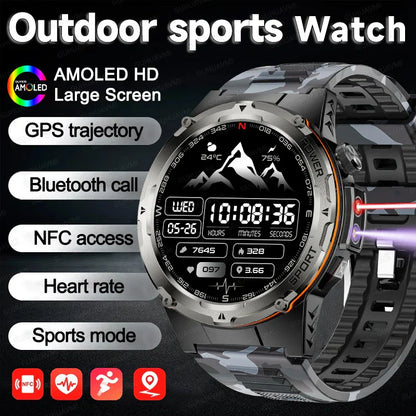 Waterproof Fitness Tracker Smartwatch with HD Calls Long Battery