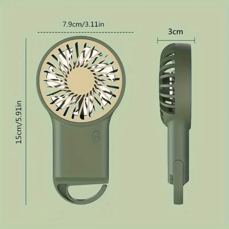 Compact Folding USB Fan with Clip for Travel