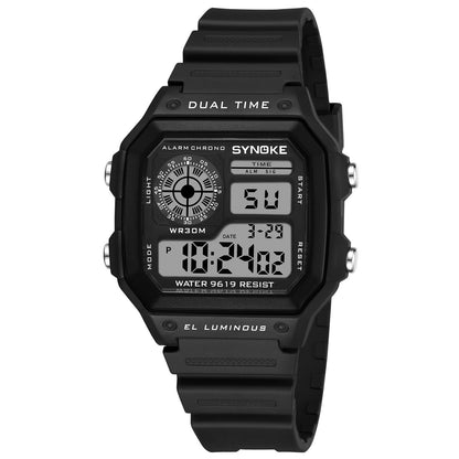 Rugged Waterproof Sports Chronograph Watch