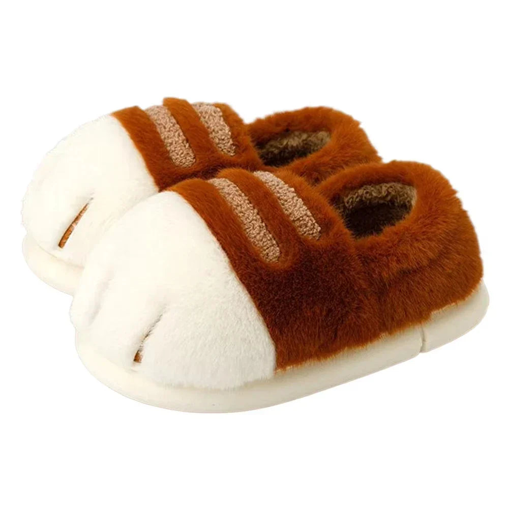 Cozy Cat Paw Slippers for Women