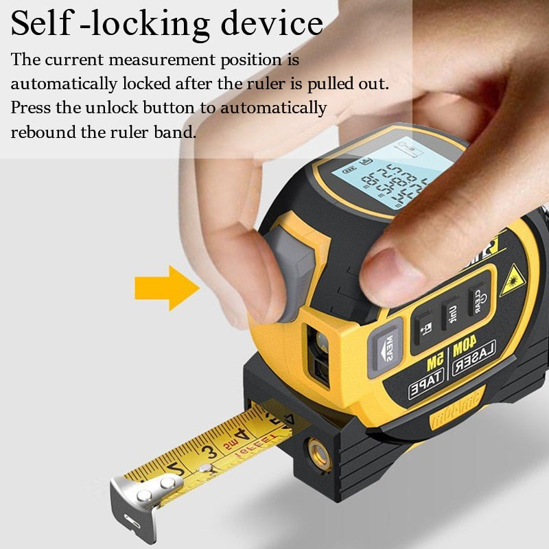 Compact 3 in 1 Laser Distance Meter Tool