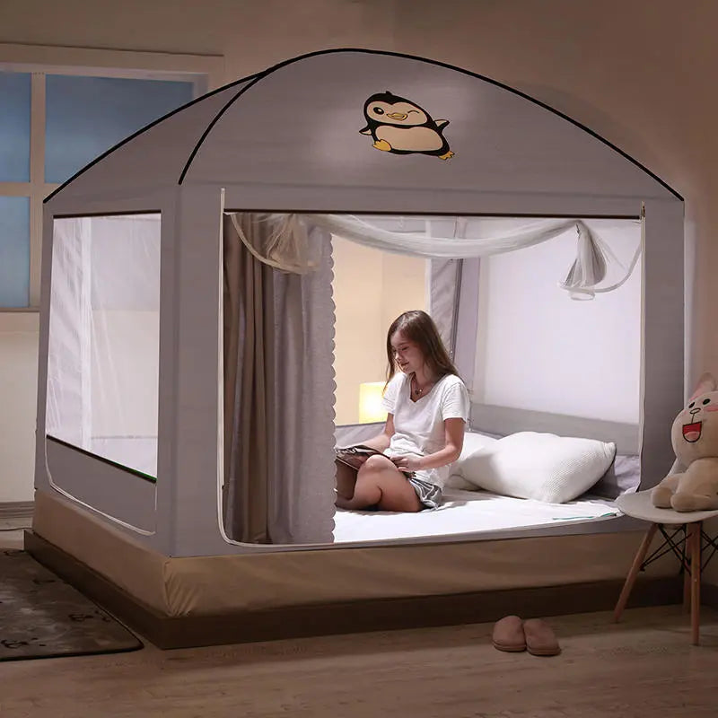 Protective Collapsible Insect Net Bed Canopy - Luxicro