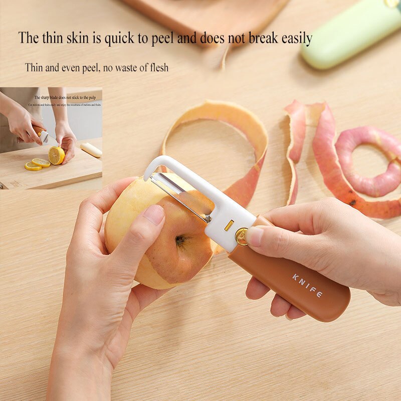 Compact 3 in 1 Pocket Peeler Knife