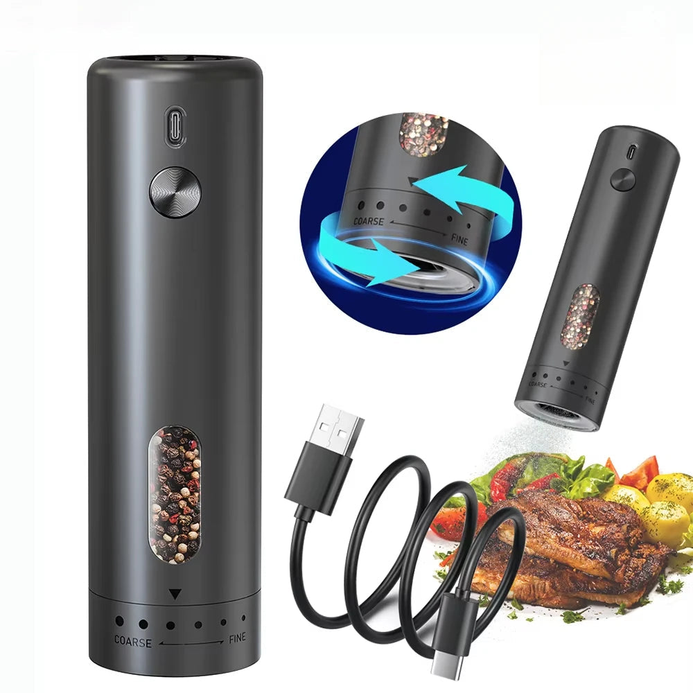 Compact Automatic Salt Pepper Mill Grinder - Luxicro