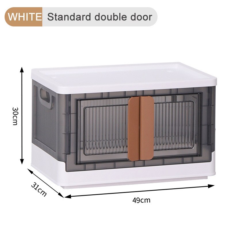 Space Saving Transparent Folding Storage Box - Luxicro