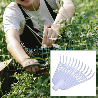 Garden Leaf Rake 12 Tine Lightweight Tool