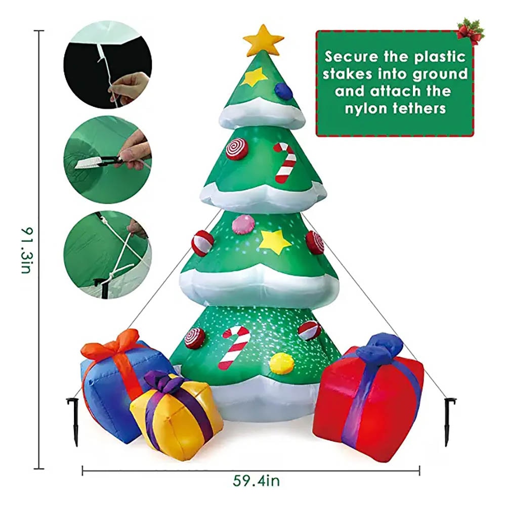 Big Outdoor Christmas Tree Light Display