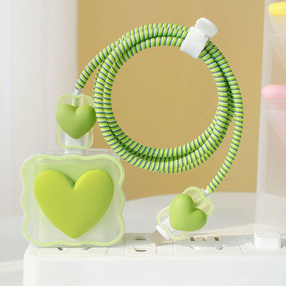 Clear Phone Charging Cable Cover Case