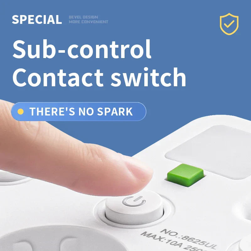 Smart Surge Protector with USB and Type C Ports