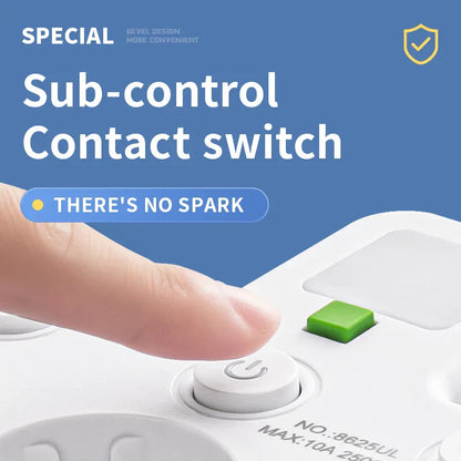 Smart Surge Protector with USB and Type C Ports