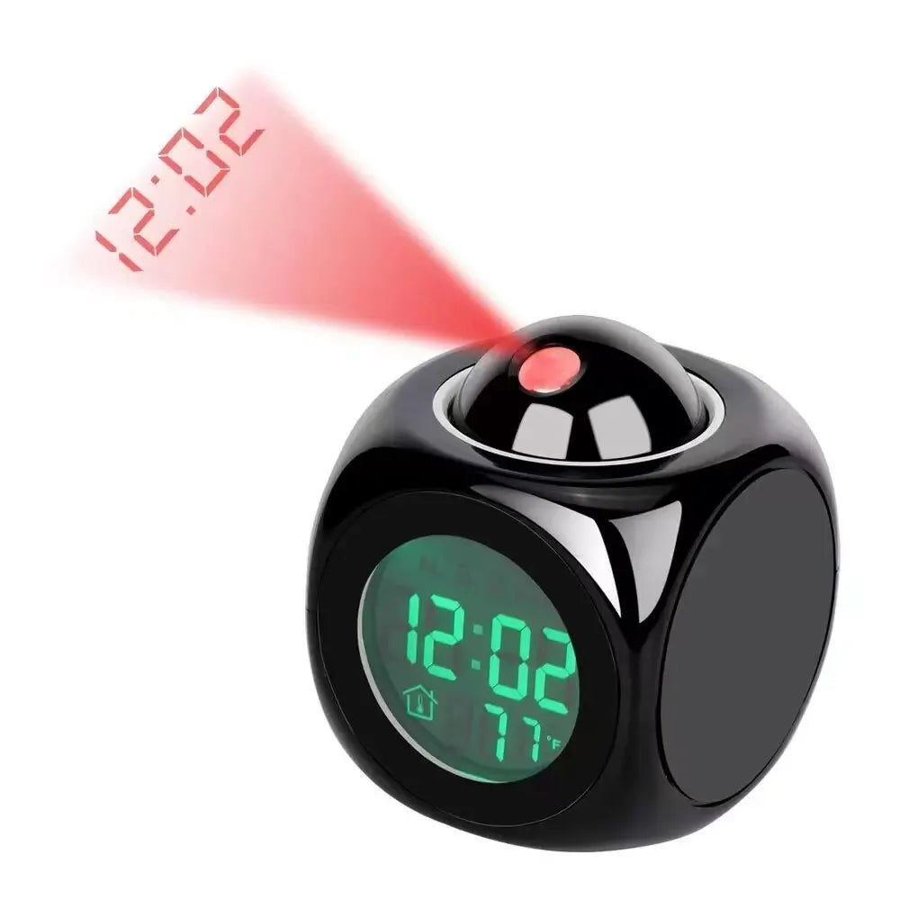 Large Display LED Clock with Temperature and Alarm