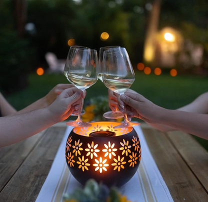 Outdoor Solar Powered Flower Lamp