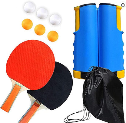 Compact Indoor Ping Pong Table Set