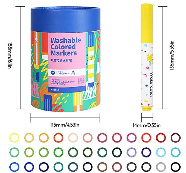 Washable Art Crayons for Kids