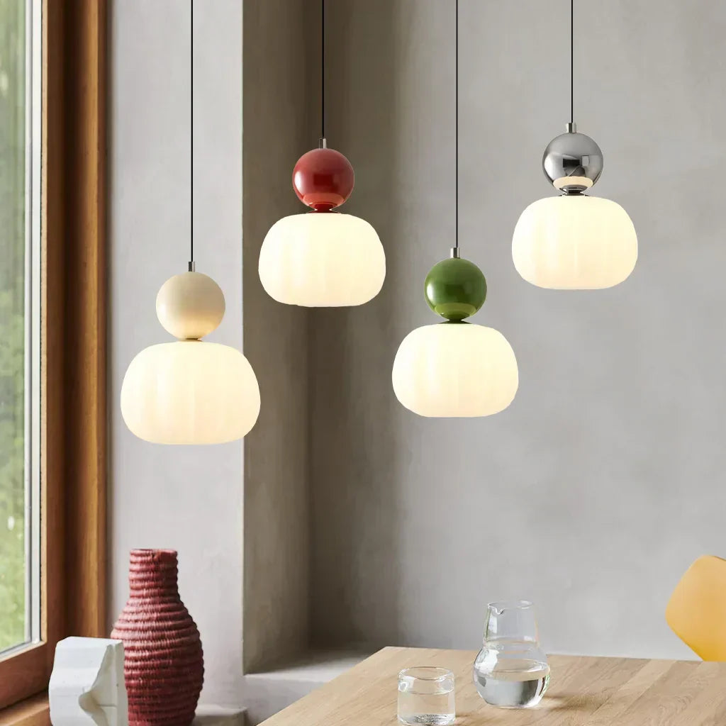 Elegant Art Deco Cream Pendant Hanging Light - Luxicro