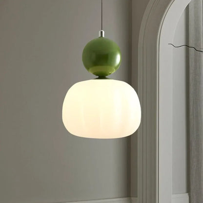 Elegant Art Deco Cream Pendant Hanging Light