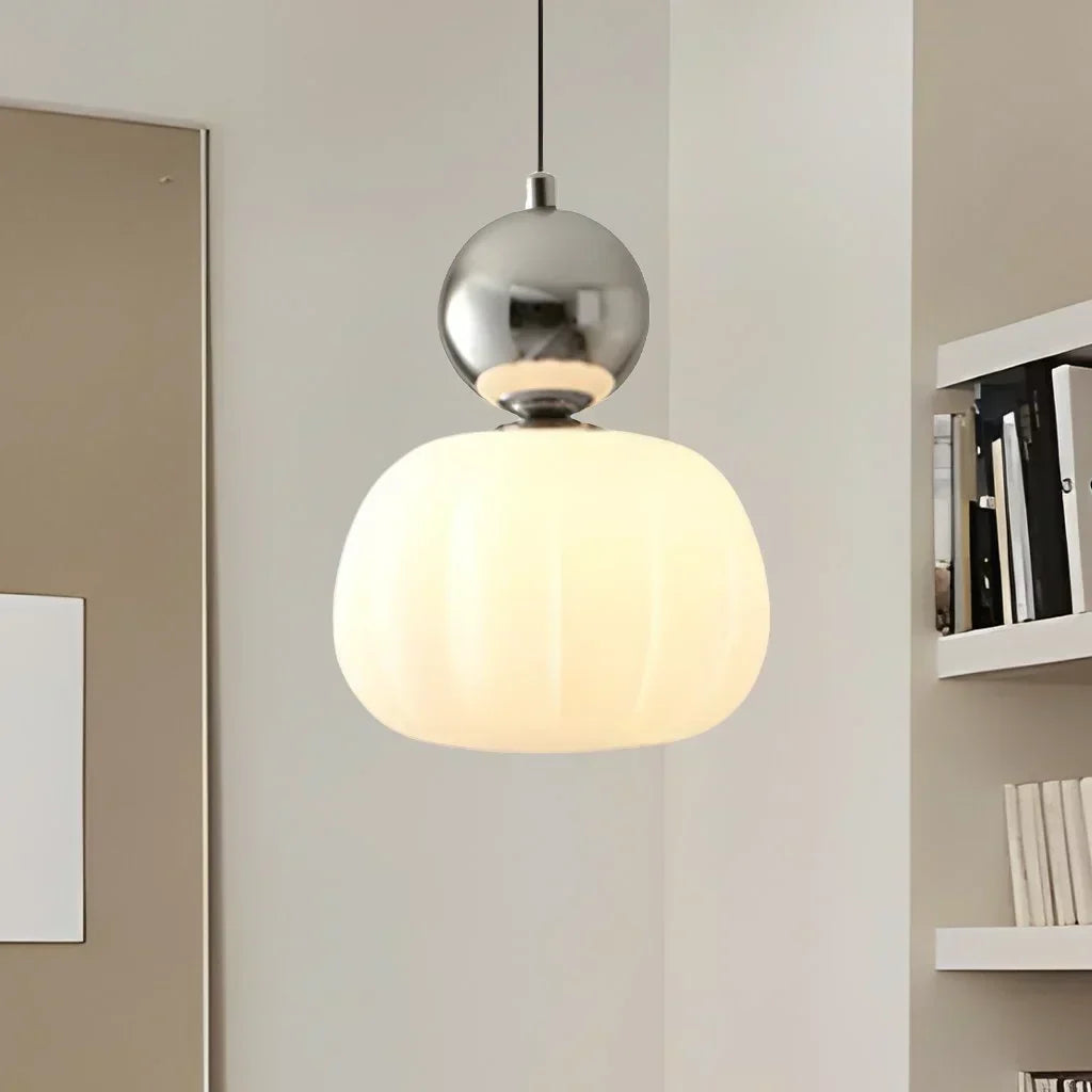 Elegant Art Deco Cream Pendant Hanging Light