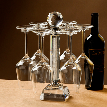 Elegant 360 Degree Wine Glass Rack