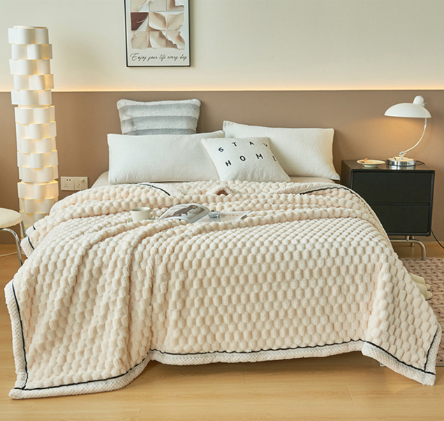 Cozy Luxury Fleece Throw Blanket