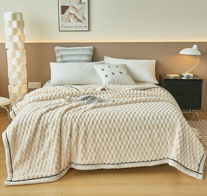 Cozy Luxury Fleece Throw Blanket