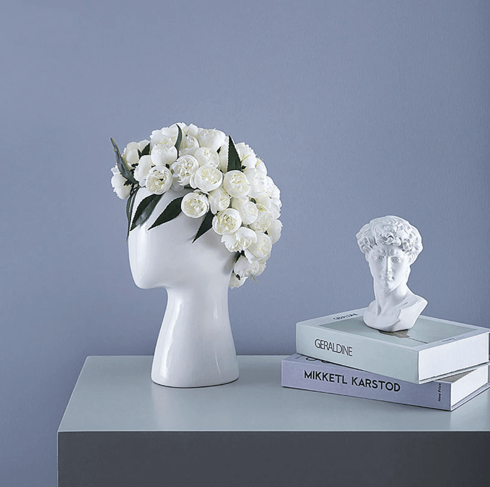 Stylish Oval Ceramic Home Decor Vase