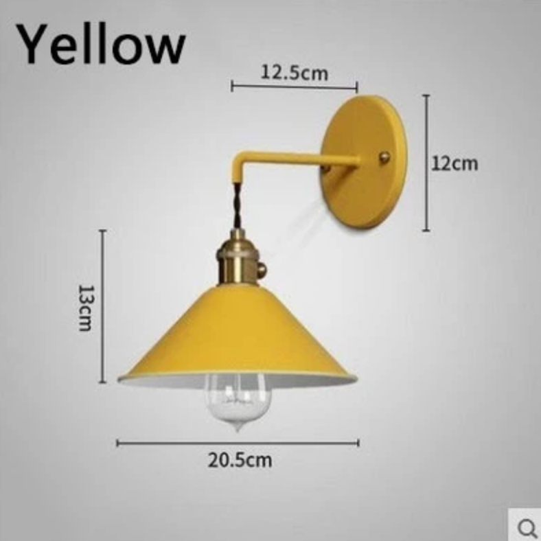 Bright Scandinavian Style Wall Lamp