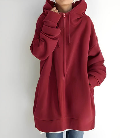 Cozy Women's Fleece Sweatshirt - Soft Oversized Hoody