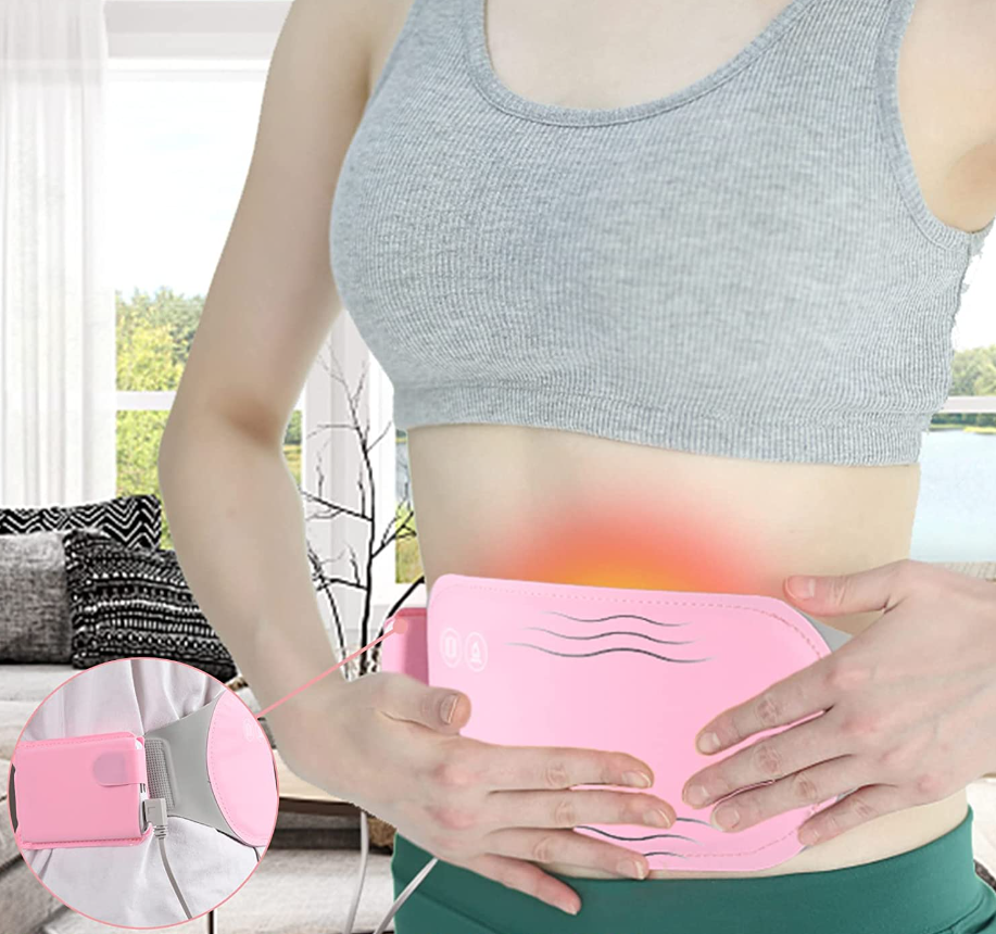 Warm Relief Abdominal Heat Wrap with Massage - Luxicro
