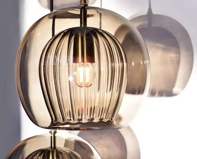 Elegant Chrome Hanging Lamp