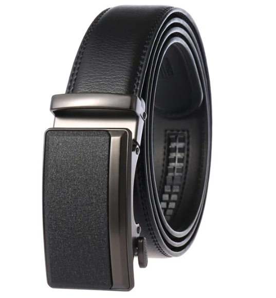 High Quality Leather Mens Auto Buckle Belt