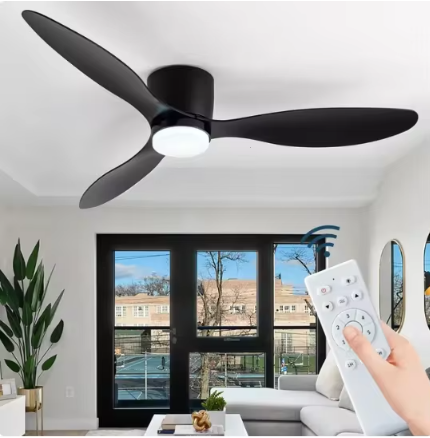 Modern Ceiling Fan with LED Lighting and Remote Control