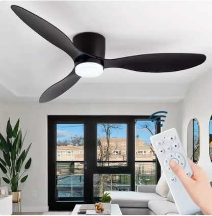 Modern Ceiling Fan with LED Lighting and Remote Control