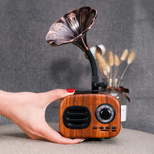 Compact Waterproof Vintage Bluetooth Speaker System - Luxicro